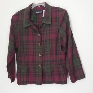 Vintage Sag Harbor checked suit jacket size 18
